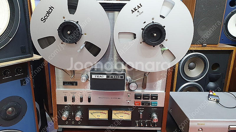 TEAC티악 릴데크 A6300/10인치 테이프포함/오토리버스--6